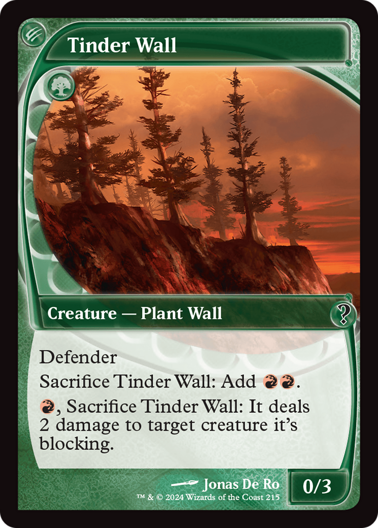 Tinder Wall (Future Sight) [Mystery Booster 2] | Chromatic Games