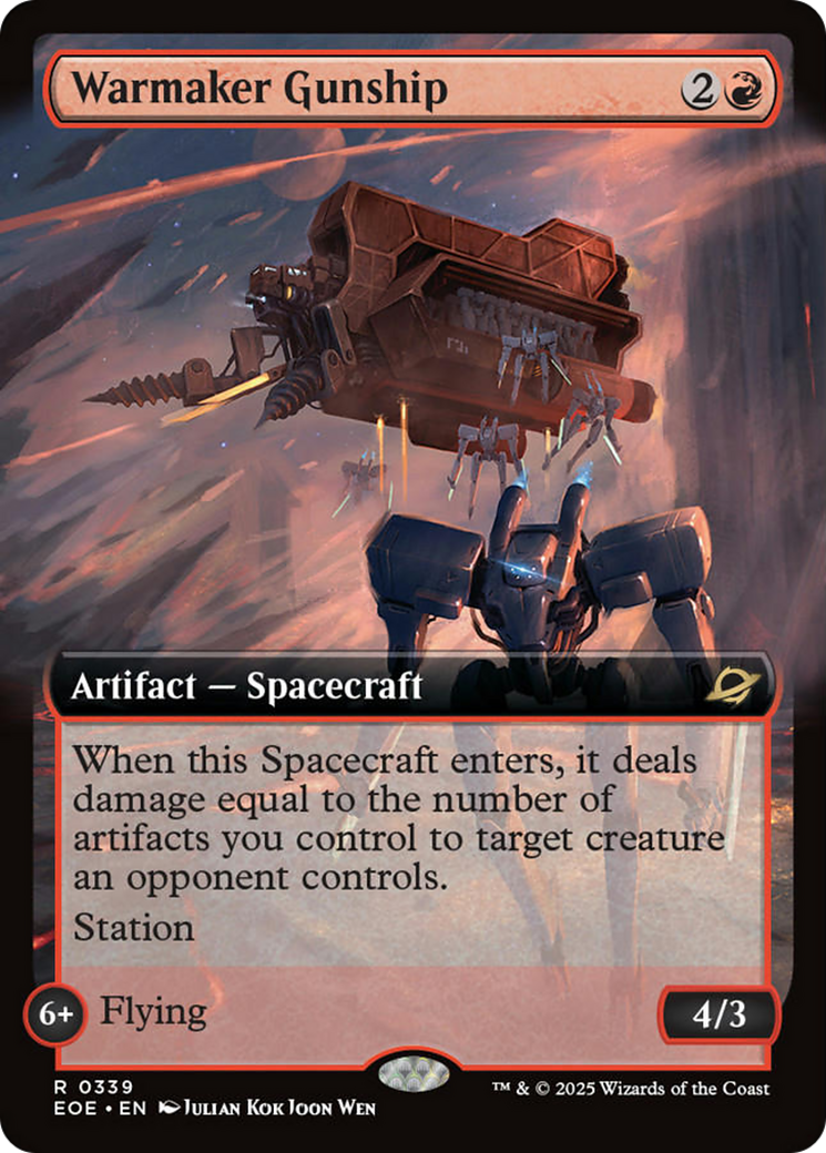 Warmaker Gunship (Extended Art) [Edge of Eternities] | Chromatic Games