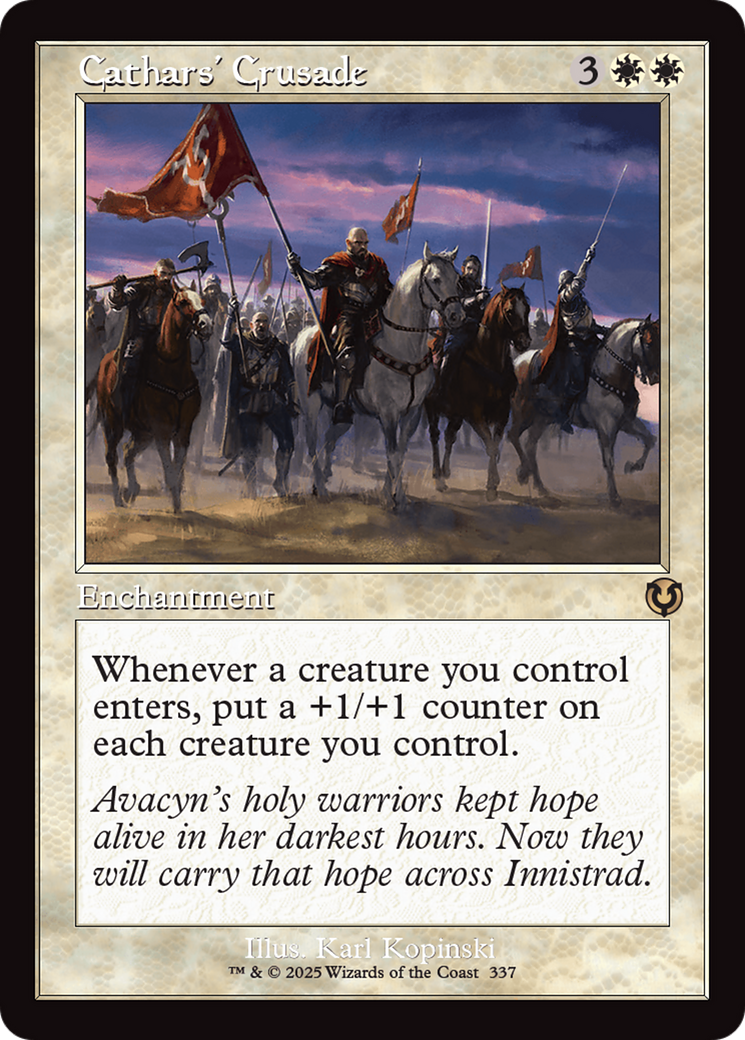 Cathars' Crusade (Retro Frame) [Innistrad Remastered] | Chromatic Games