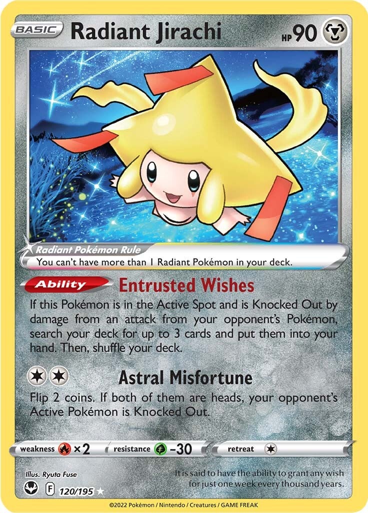 Radiant Jirachi (120/195) [Sword & Shield: Silver Tempest] | Chromatic Games