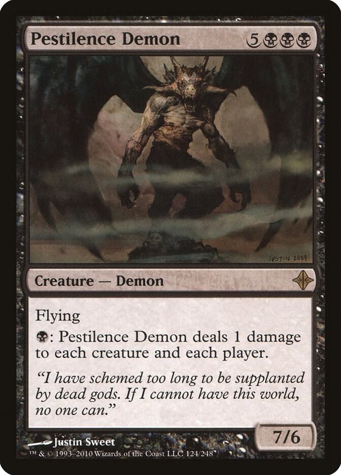 Pestilence Demon 124/248 (Rise of the Eldrazi)  - Foil | Chromatic Games