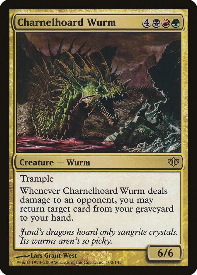 Charnelhoard Wurm 100/145 (Conflux)  - Foil | Chromatic Games