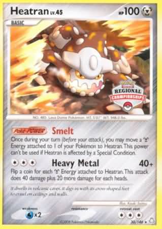 Heatran (30/146) (Regional Championships) [Diamond & Pearl: Legends Awakened] | Chromatic Games