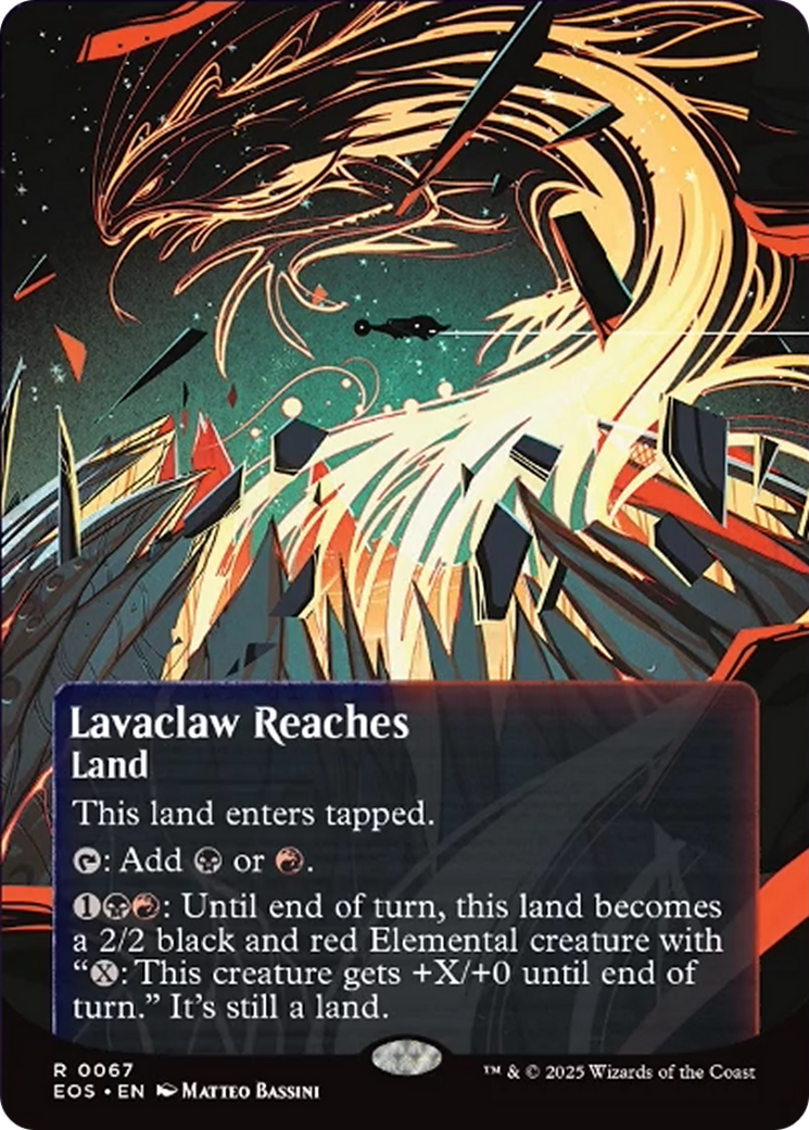 Lavaclaw Reaches (0067) (Borderless) [Edge of Eternities: Stellar Sights] | Chromatic Games