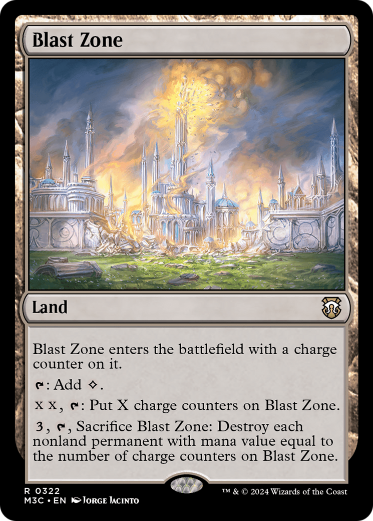 Blast Zone (Ripple Foil) [Modern Horizons 3 Commander] | Chromatic Games