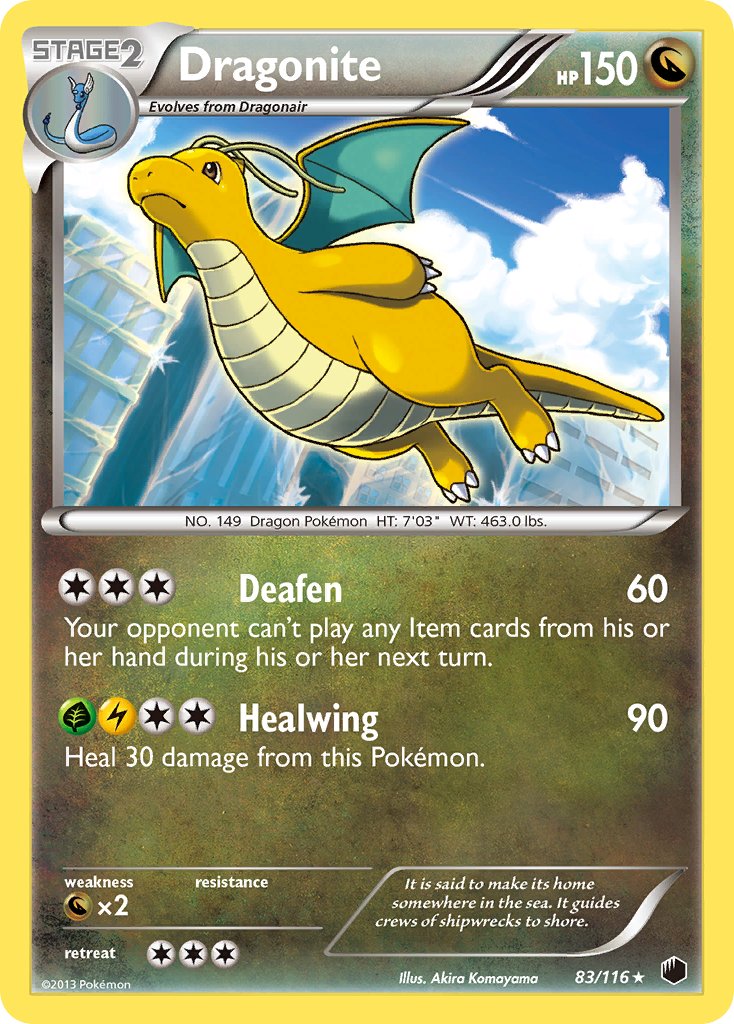 Dragonite (83/116) (Cosmos Holo) (Blister Exclusive) [Black & White: Plasma Freeze] | Chromatic Games