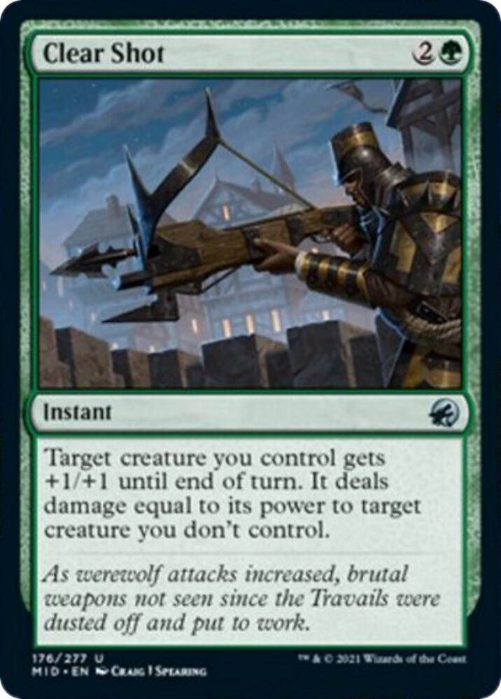 Clear Shot 176 (Innistrad: Midnight Hunt)  - Foil | Chromatic Games