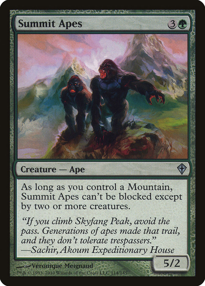 Summit Apes 114/145 (Worldwake)  | Chromatic Games