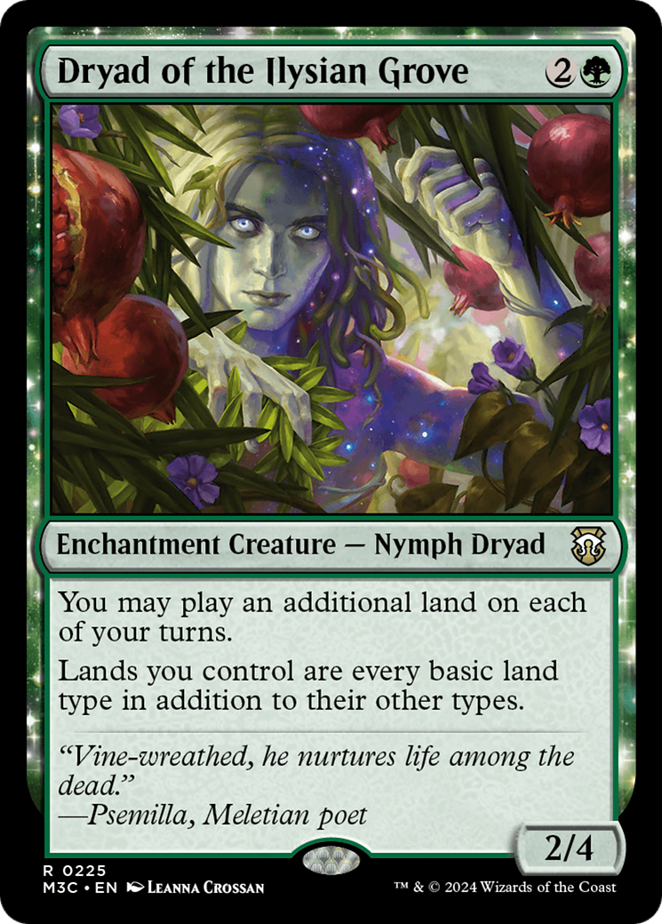 Dryad of the Ilysian Grove (Ripple Foil) [Modern Horizons 3 Commander] | Chromatic Games