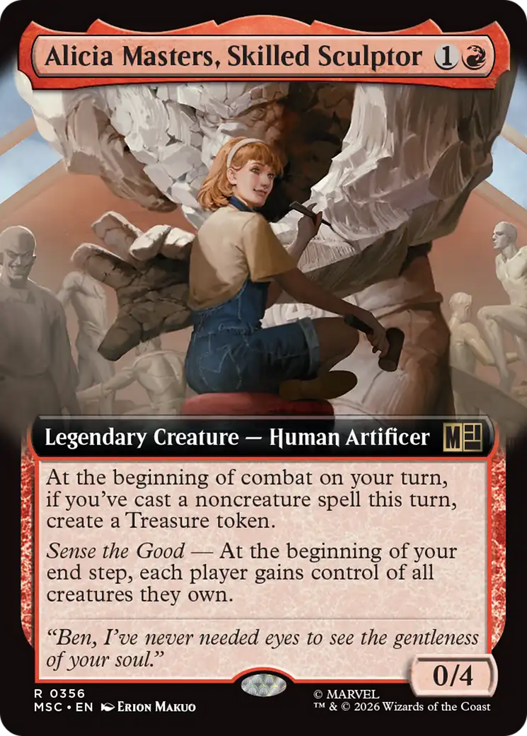 Alicia Masters, Skilled Sculptor (Extended Art) [Marvel Super Heroes Commander] | Chromatic Games