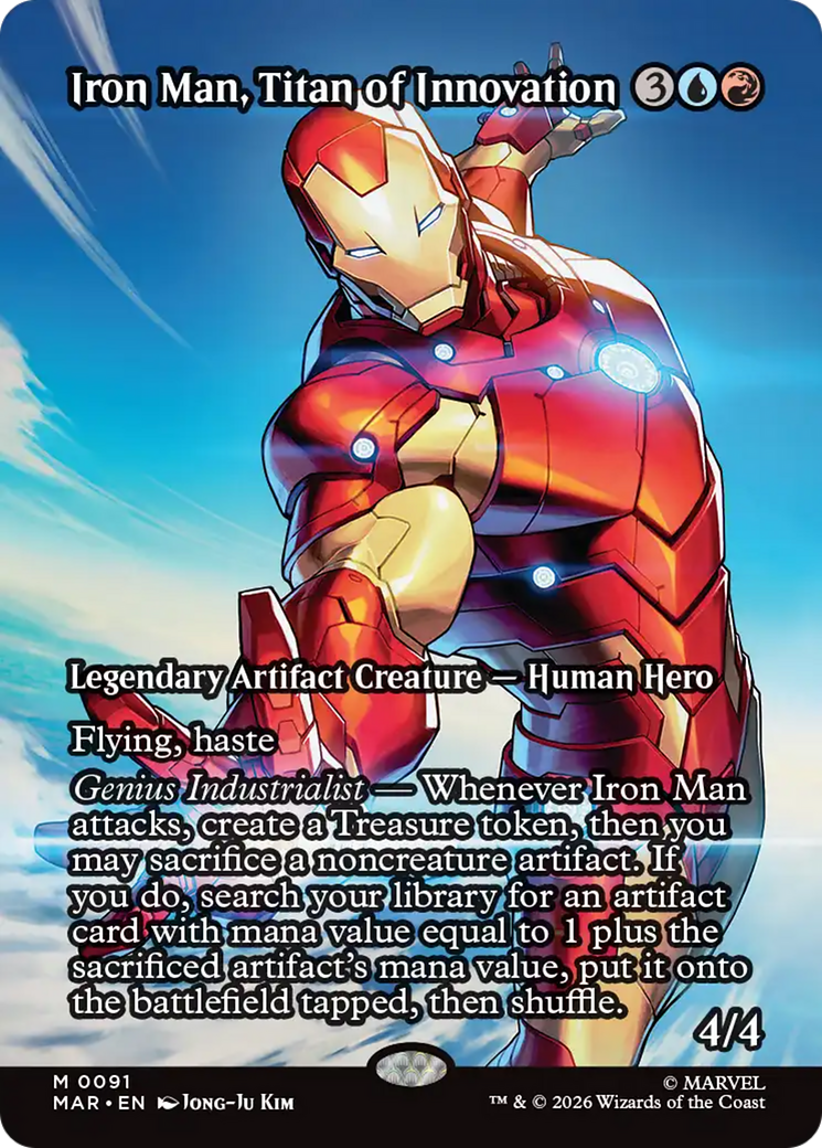 Iron Man, Titan of Innovation (Borderless) [Marvel Universe: Eternal-Legal] | Chromatic Games