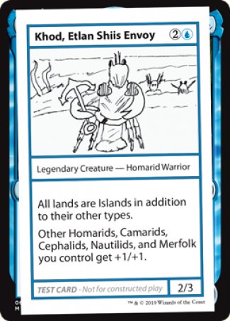 Khod, Etlan Shiis Envoy (2021 Edition) [Mystery Booster Playtest Cards] | Chromatic Games