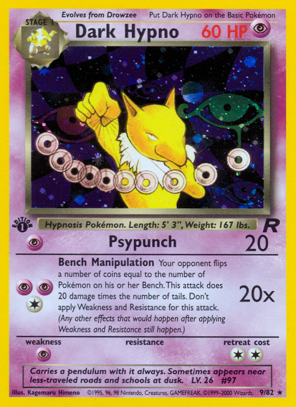 Dark Hypno (9/82) [Team Rocket 1st Edition] | Chromatic Games