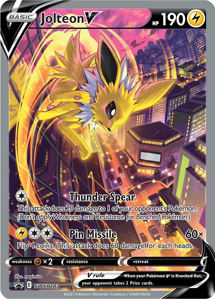 Jolteon V (SWSH183) [Sword & Shield: Black Star Promos] | Chromatic Games