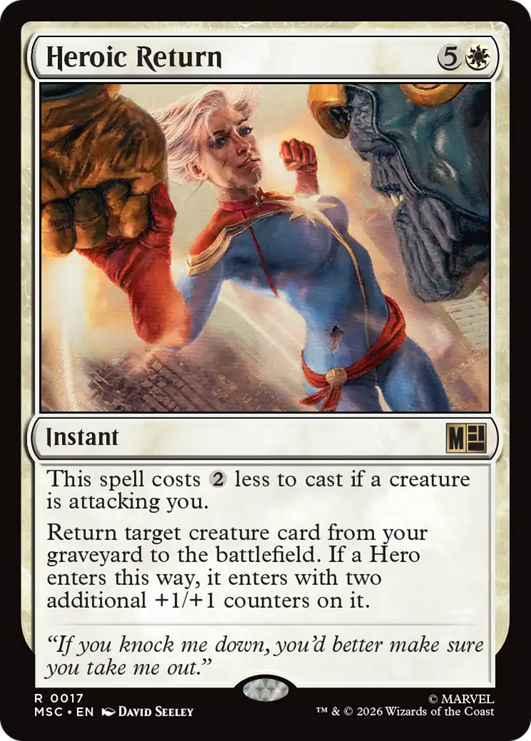 Heroic Return [Marvel Super Heroes Commander] | Chromatic Games