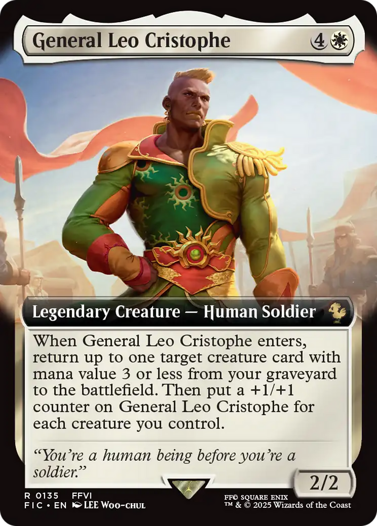 General Leo Cristophe (Extended Art) [FINAL FANTASY Commander] | Chromatic Games