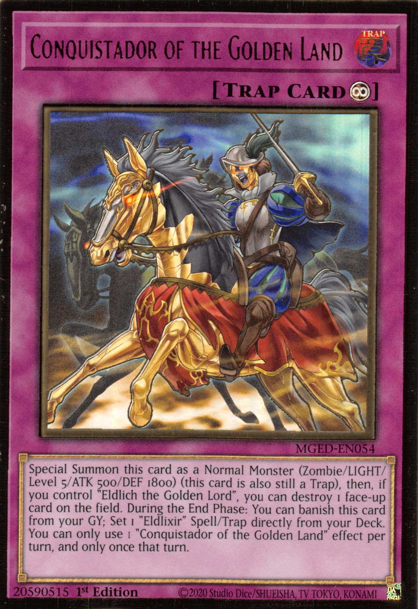 Conquistador of the Golden Land [MGED-EN054] Gold Rare | Chromatic Games