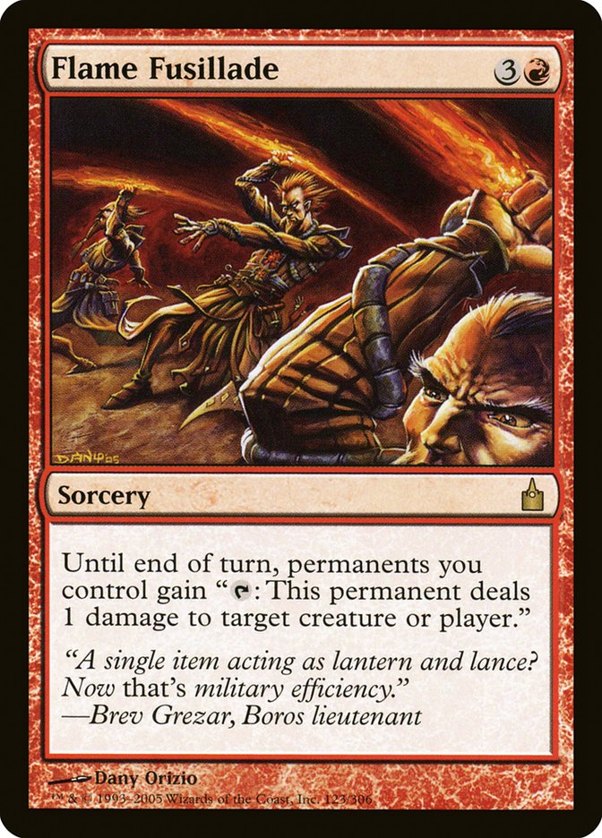 Flame Fusillade 123/306 (Ravnica: City of Guilds)  | Chromatic Games