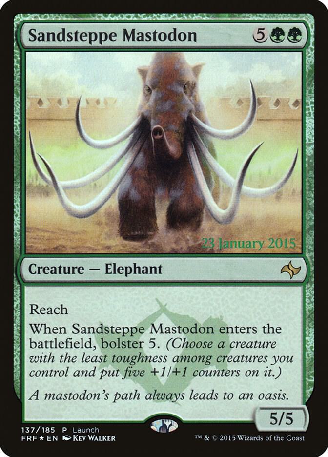Sandsteppe Mastodon 137/43 (Launch Party & Release Event Promos)  - Foil | Chromatic Games