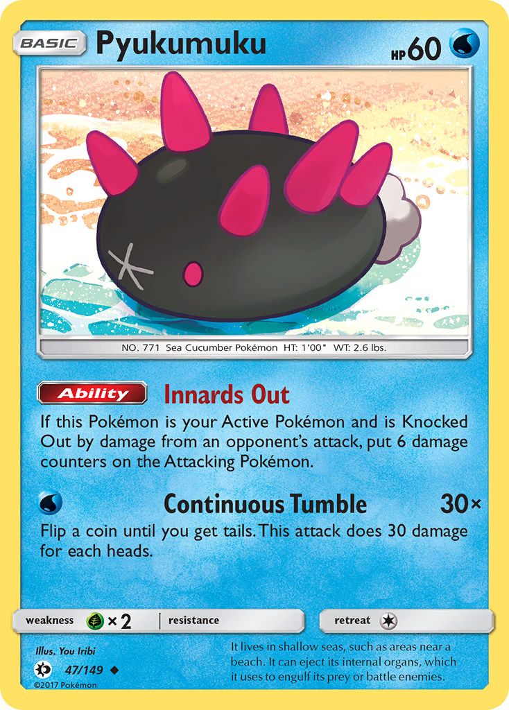 Pyukumuku (47/149) [Sun & Moon: Base Set] | Chromatic Games