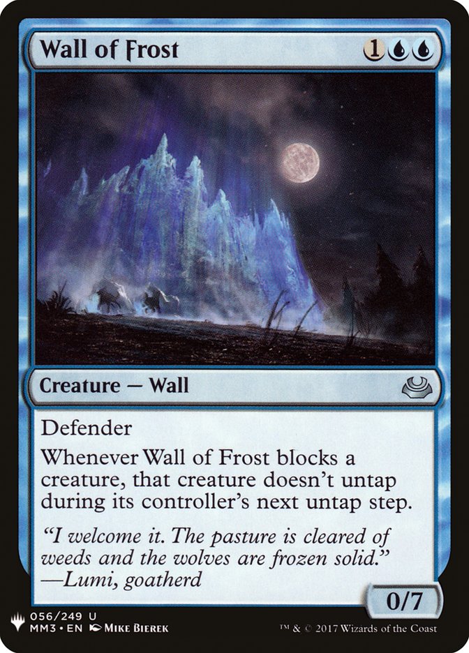 Wall of Frost [Mystery Booster] | Chromatic Games