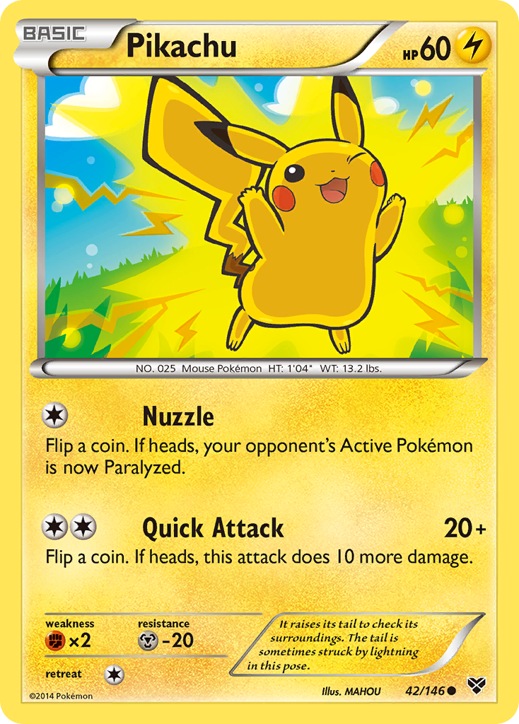 Pikachu (42/146) [XY: Base Set] | Chromatic Games