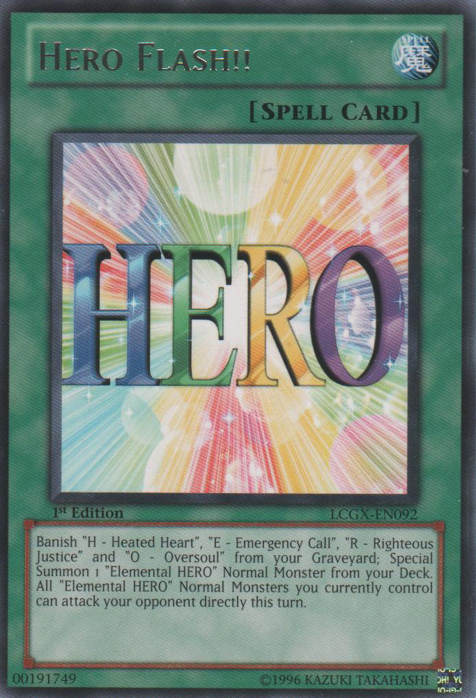 Hero Flash!! [LCGX-EN092] Rare | Chromatic Games
