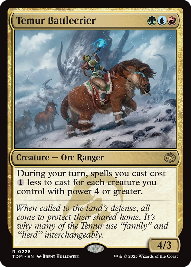 Temur Battlecrier [Tarkir: Dragonstorm] | Chromatic Games