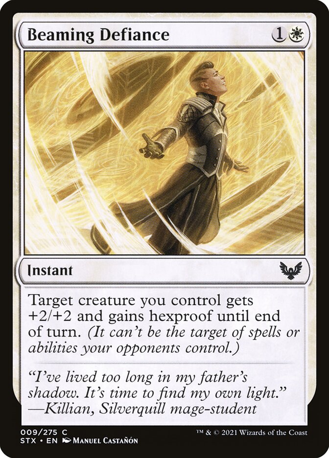 Beaming Defiance 9 (Strixhaven: School of Mages)  - Foil | Chromatic Games