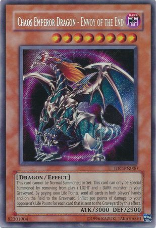 Chaos Emperor Dragon - Envoy of the End [IOC-EN000] Secret Rare | Chromatic Games