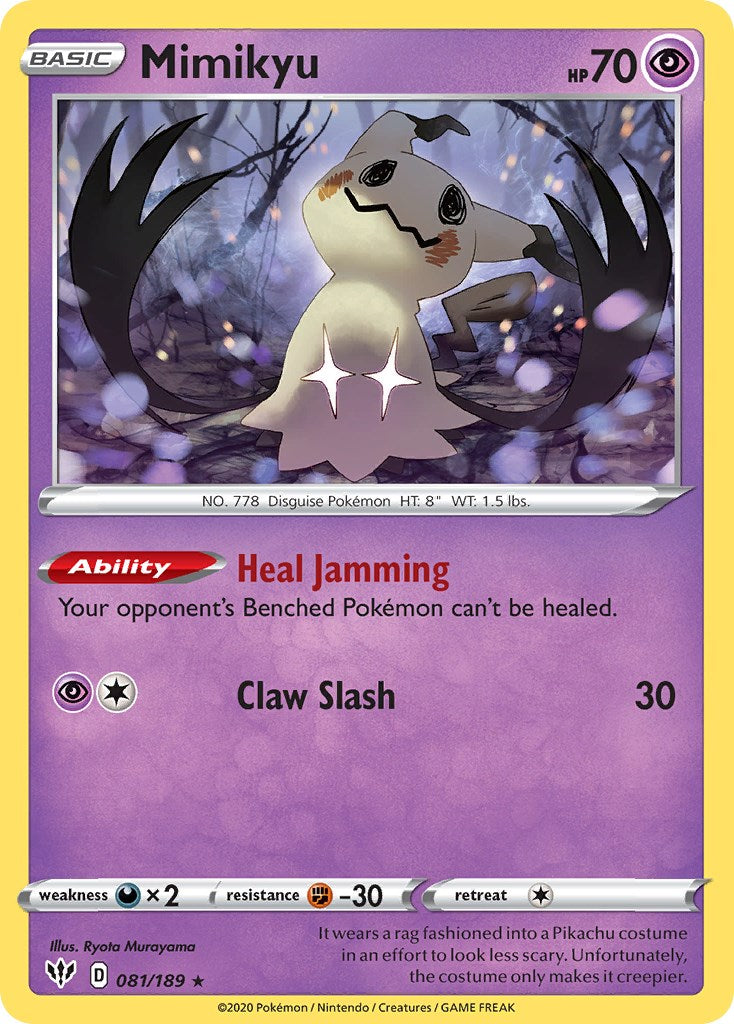 Mimikyu (081/189) (Cosmos Holo) [Sword & Shield: Darkness Ablaze] | Chromatic Games