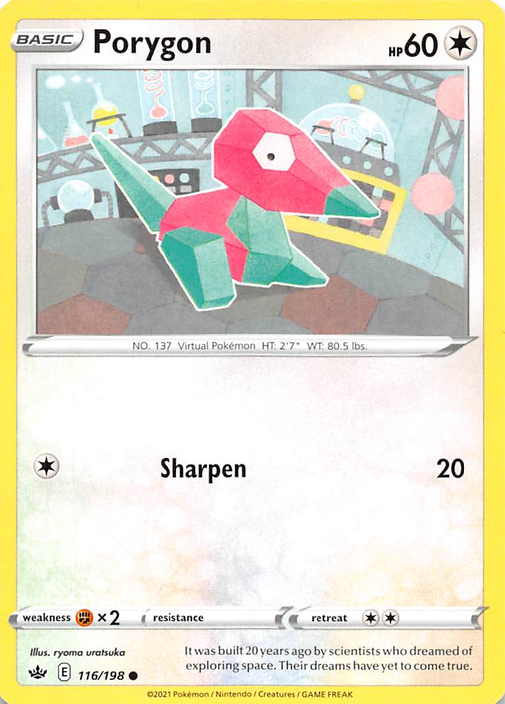 Porygon (116/198) [Sword & Shield: Chilling Reign] | Chromatic Games