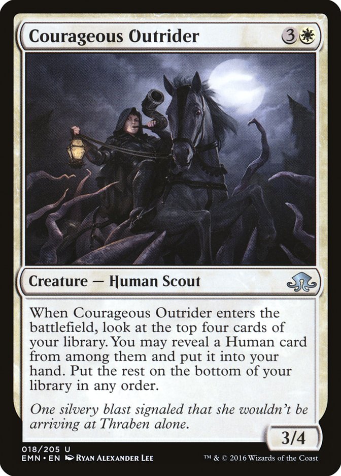 Courageous Outrider 18/205 (Eldritch Moon)  - Foil | Chromatic Games