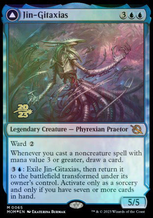 Jin-Gitaxias // The Great Synthesis [March of the Machine Prerelease Promos] | Chromatic Games