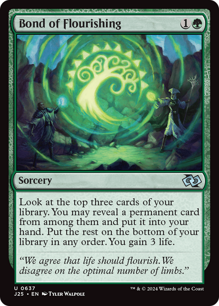 Bond of Flourishing [Foundations Jumpstart] | Chromatic Games