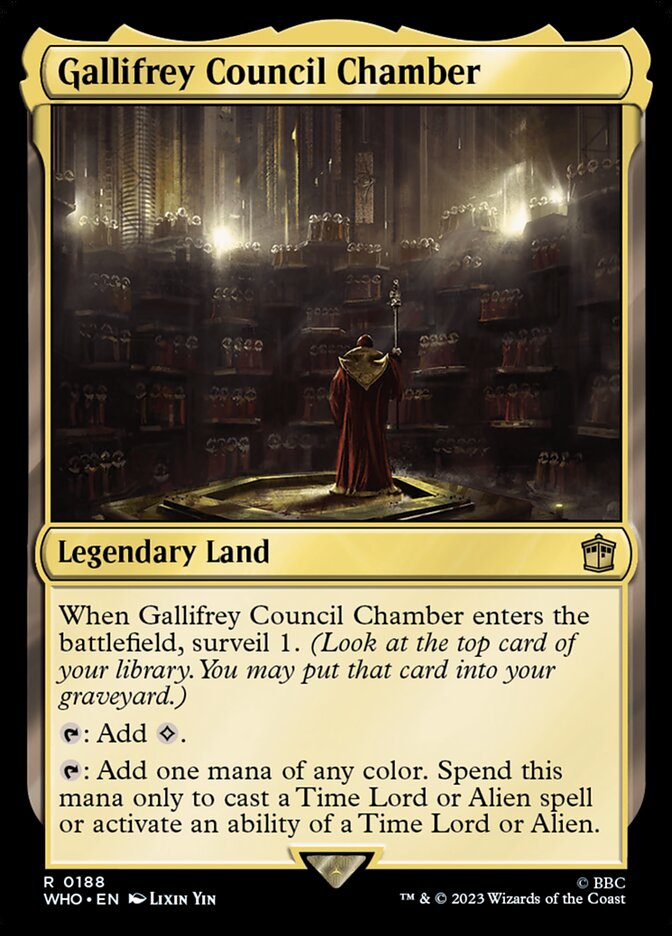 Gallifrey Council Chamber 188/331 (Universes Beyond: Doctor Who)  - Foil | Chromatic Games