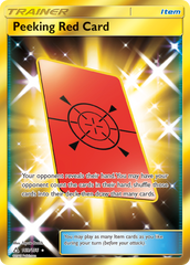 Peeking Red Card (169/156) [Sun & Moon: Ultra Prism] | Chromatic Games