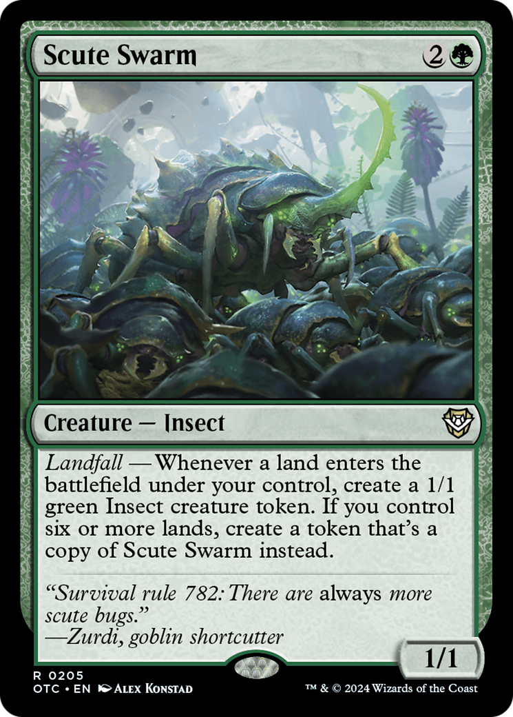 Scute Swarm [Outlaws of Thunder Junction Commander] | Chromatic Games