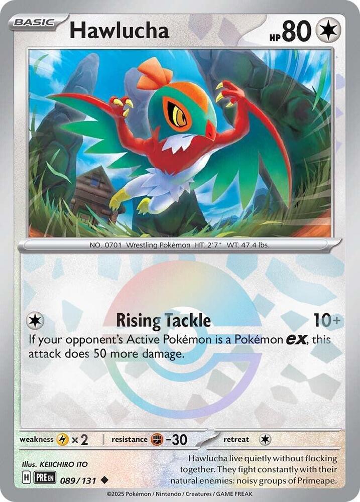 Hawlucha (089/131) (Poke Ball Pattern) [Scarlet & Violet: Prismatic Evolutions] | Chromatic Games