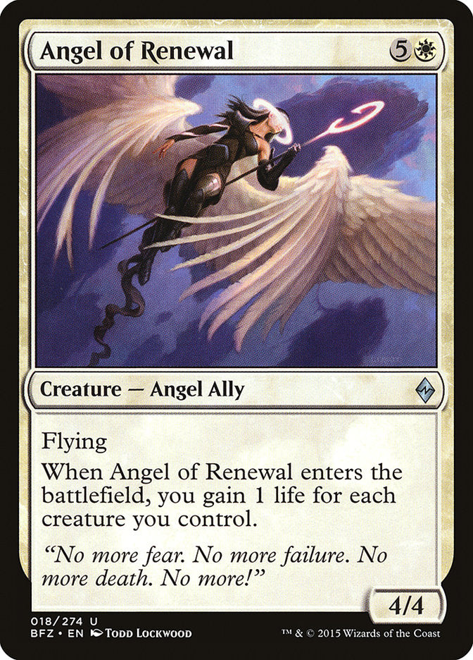 Angel of Renewal 18/274 (Battle for Zendikar)  | Chromatic Games