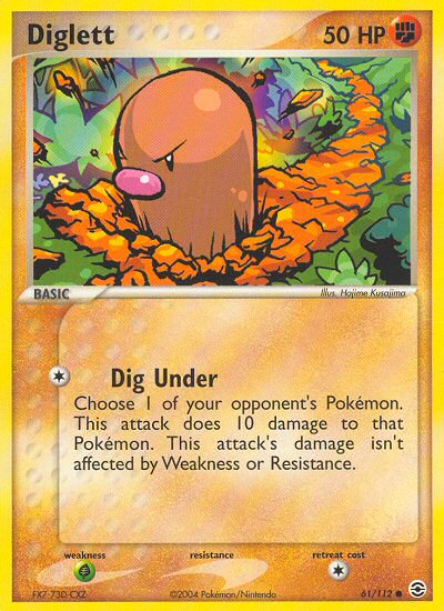 Diglett (61/112) [EX: FireRed & LeafGreen] | Chromatic Games