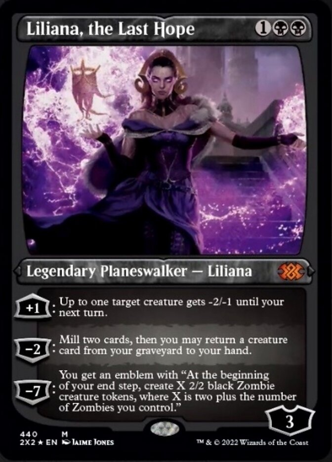 Liliana, the Last Hope (Foil Etched) [Double Masters 2022] | Chromatic Games