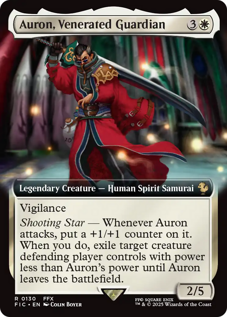 Auron, Venerated Guardian (Extended Art) [FINAL FANTASY Commander] | Chromatic Games