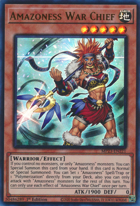 Amazoness War Chief [MP23-EN221] Ultra Rare | Chromatic Games