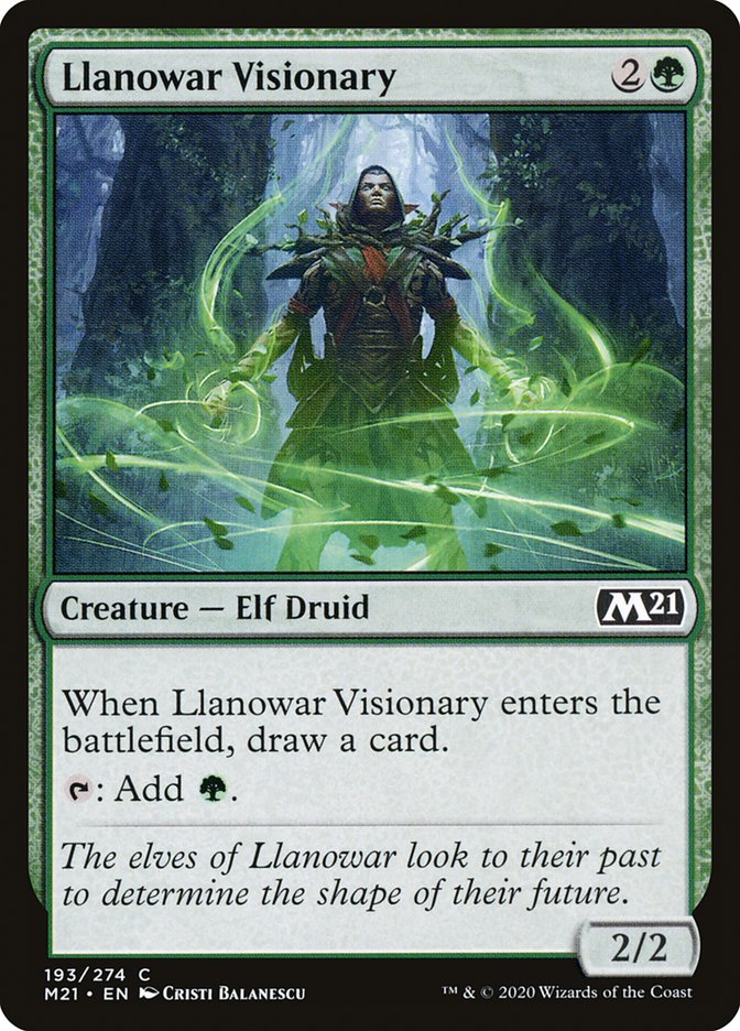 Llanowar Visionary 193 (Core Set 2021)  | Chromatic Games
