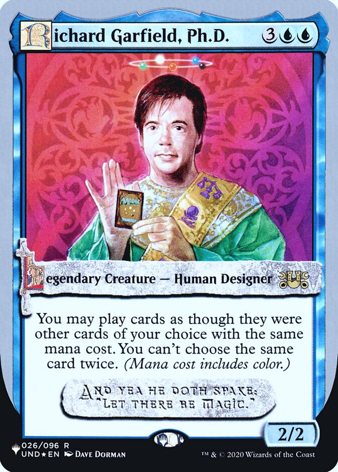 Richard Garfield, Ph.D. (Unfinity Foil Edition) [The List] | Chromatic Games