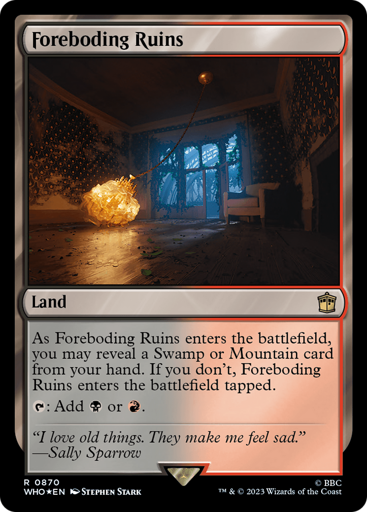 Foreboding Ruins (Surge Foil) [Doctor Who] | Chromatic Games