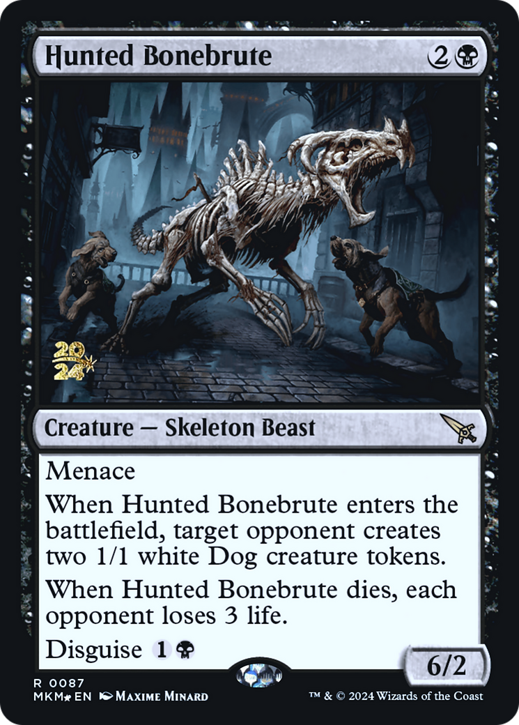 Hunted Bonebrute [Murders at Karlov Manor Prerelease Promos] | Chromatic Games