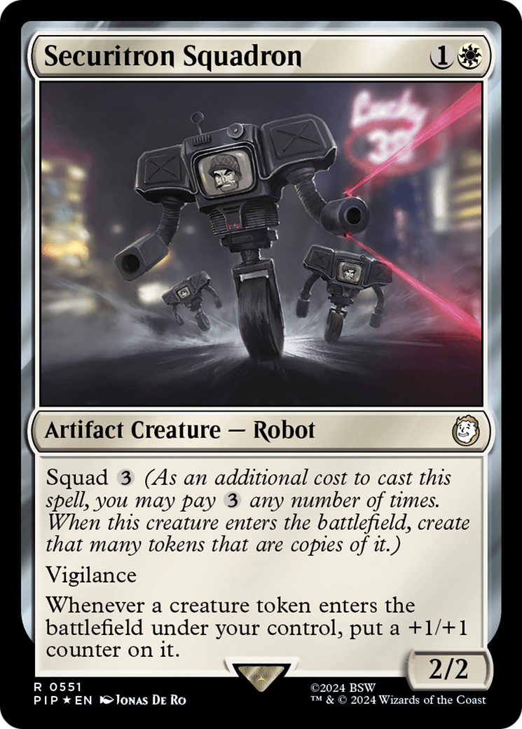 Securitron Squadron (Surge Foil) [Fallout] | Chromatic Games