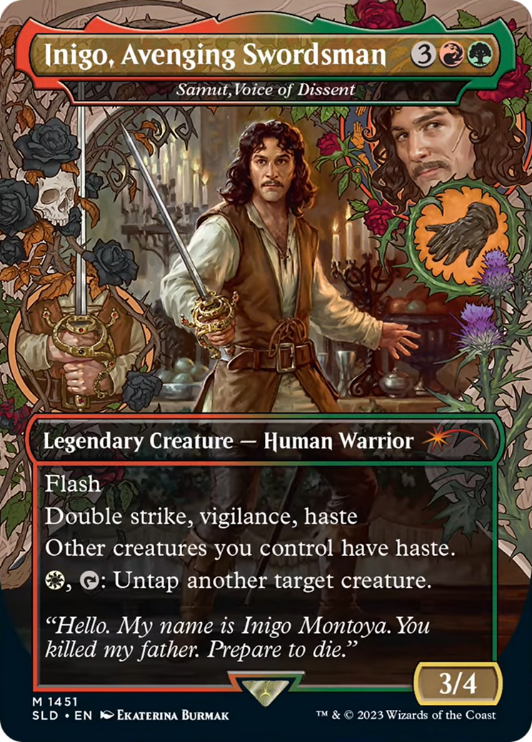 Inigo, Avenging Swordsman - Samut, Voice of Dissent [Secret Lair Drop Series] | Chromatic Games